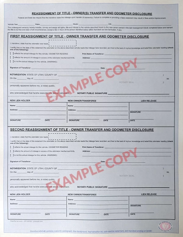 assignment vs reassignment of title